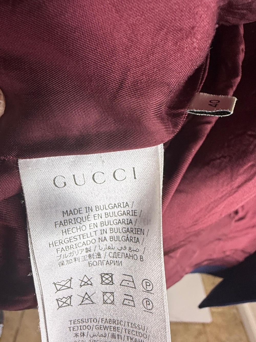 Rare Gucci Uniform Jacket Navy Gold Button Utility Blazer Made in Bulgaria SizeM - Picture 4 of 9